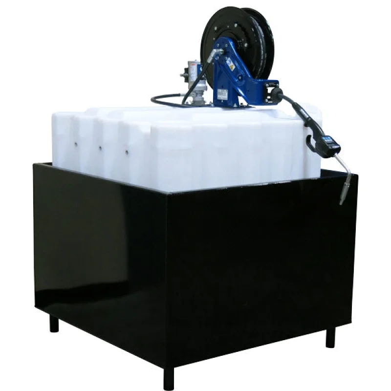 180 Gallon Caged (OIL) Tank with Containment