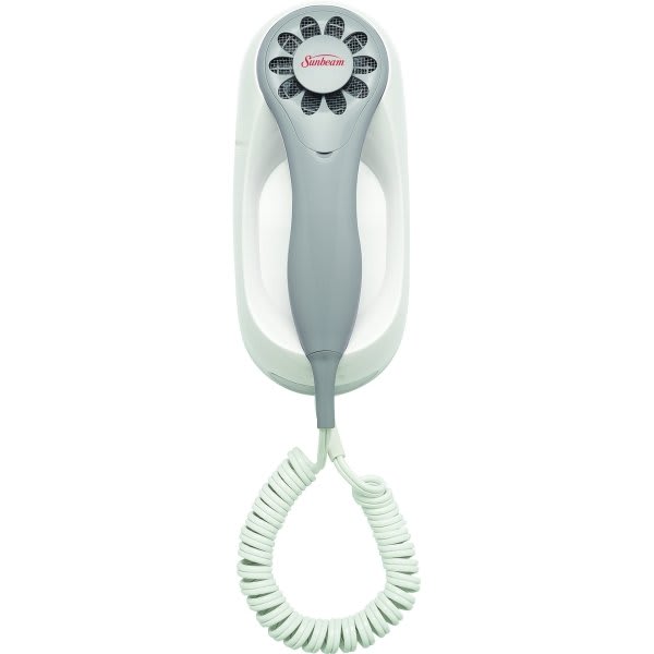 Sunbeam Global Wall Mount 1200-1500 Watt Hair Dryer White With Night Light