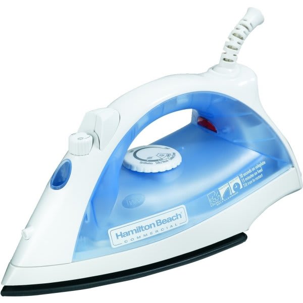 Hamilton Beach Commercial Steam/Mist Iron (White/Blue)