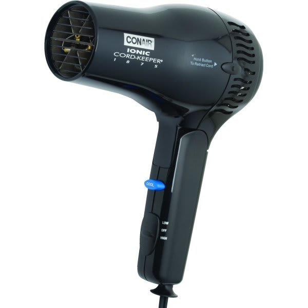 Conair Cord Keeper Handheld 1875 Watt Hair Dryer Black