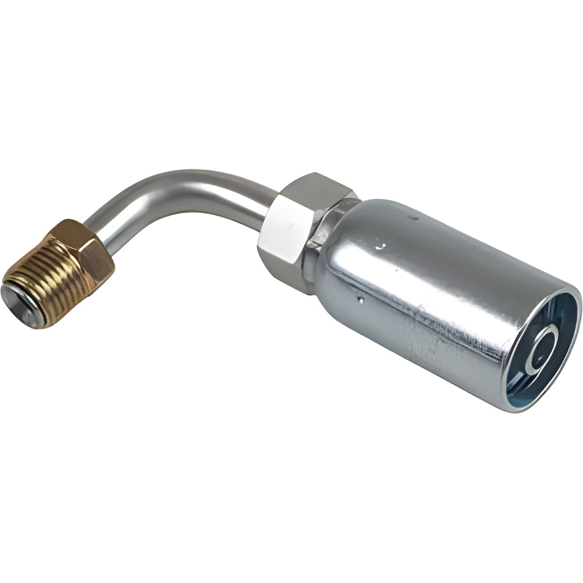 VARI-CRIMP SERIES - 1/4 INCH HOSE, WITH 1/2 X 20 THREAD SIZE, INVERTED MALE 90 ELBOW FLARE