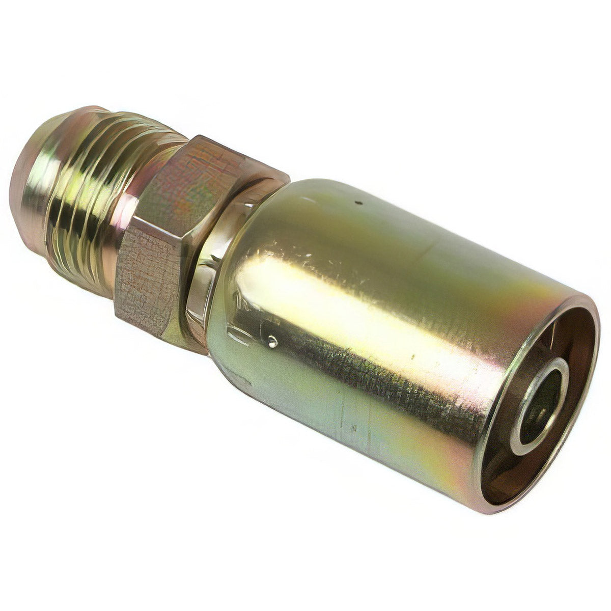 VARI-CRIMP SERIES - 1/4 INCH HOSE, WITH 9/16 X 18 THREAD SIZE, ORF MALE STRAIGHT RIGID
