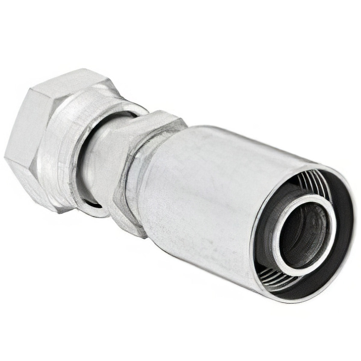 VARI-CRIMP SERIES - 1 INCH HOSE, WITH 1-7/16 X 12 THREAD SIZE, ORF FEMALE STRAIGHT SWIVEL