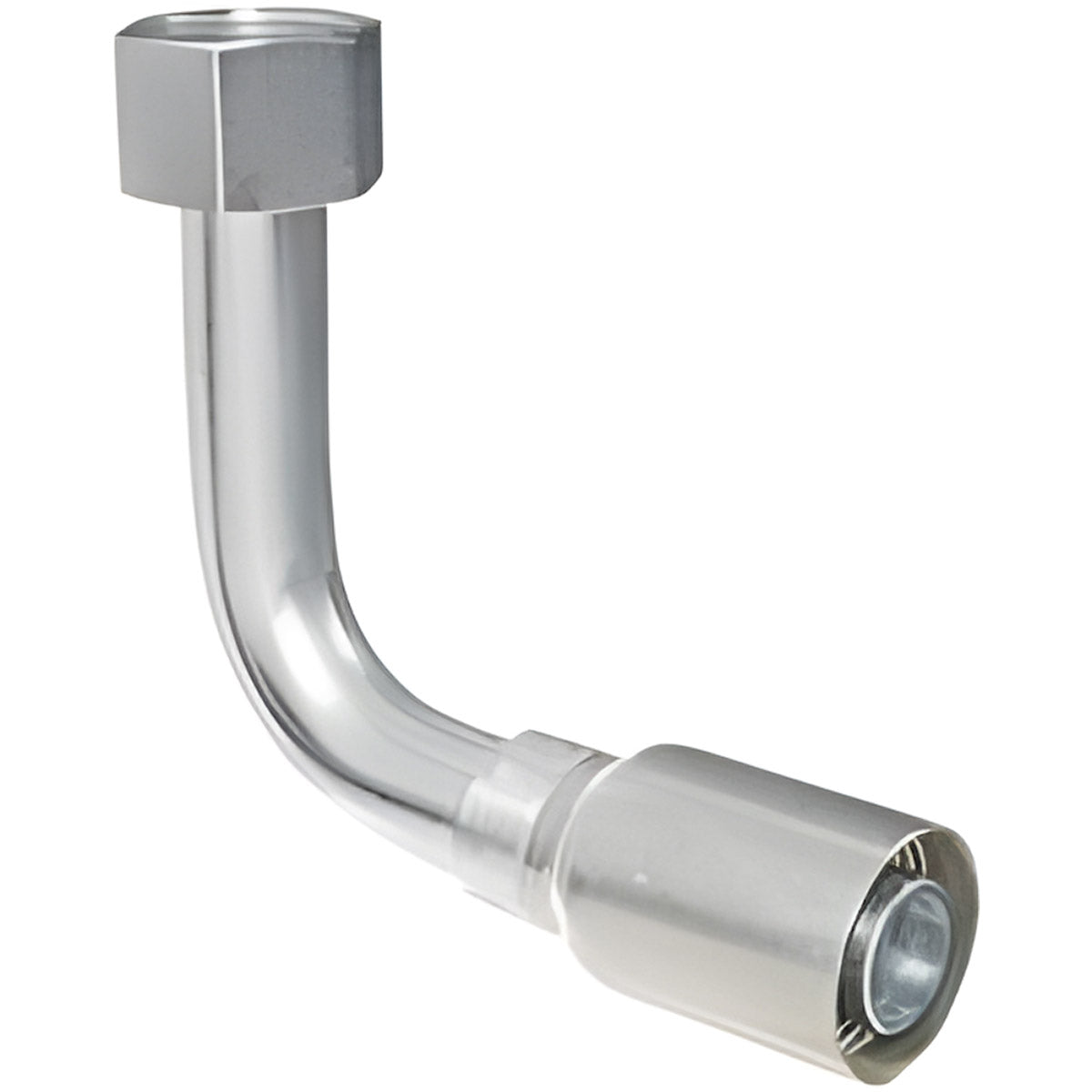 VARI-CRIMP SERIES - 1 INCH HOSE, WITH 1-7/16 X 12 THREAD SIZE, ORF FEMALE 90 ELBOW SWIVEL