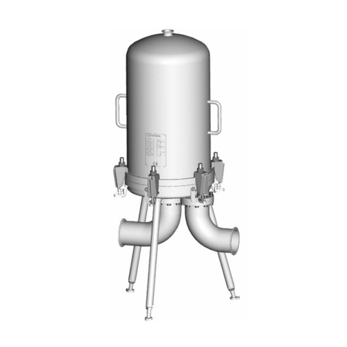 Donaldson 1C072600-C15 PF-EG 0320 1 1/2 in. Tri-Clamp 316L SS Sanitary Liquid Filter Housing - 20/30 Element Size
