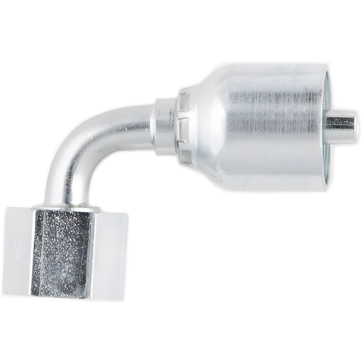 5/16 INCH HOSE X M16 METRIC L FEMALE ELBOW - 90 SWIVEL