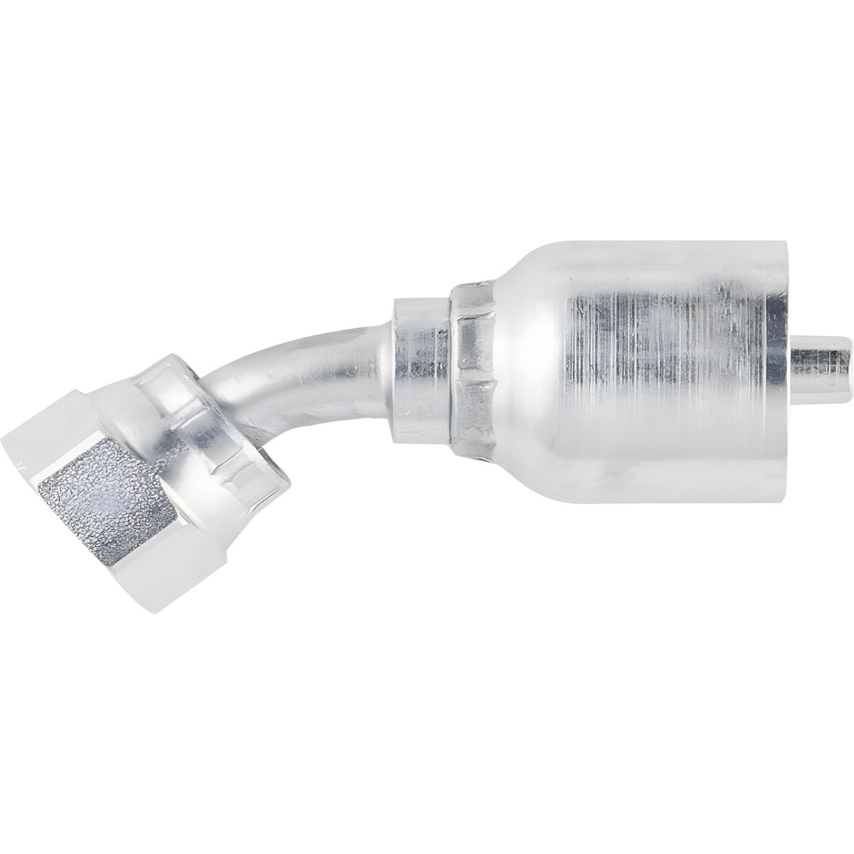 1/2 INCH HOSE X 1-3/16 ORFS FEMALE ELBOW - 45 SWIVEL
