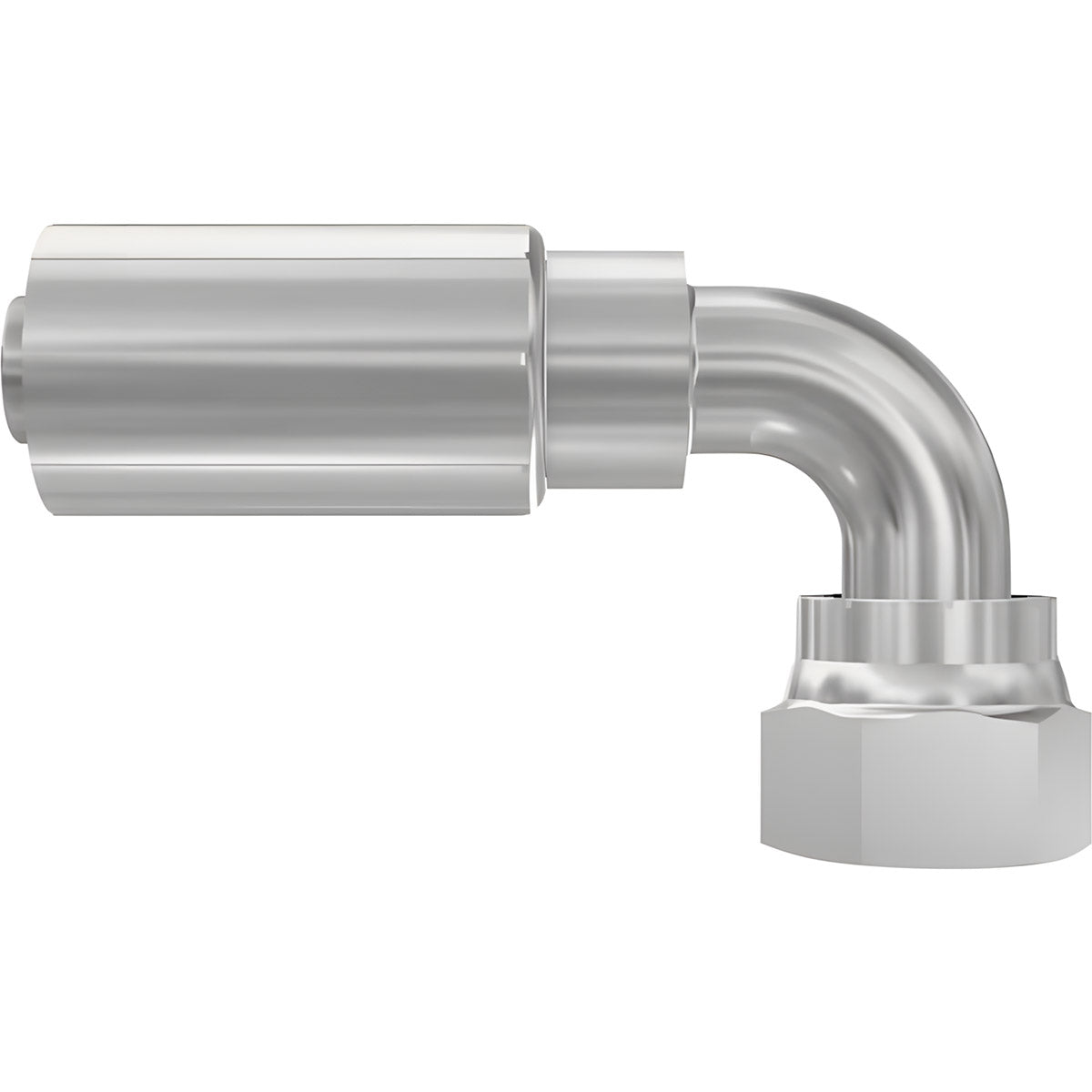 3/8 INCH HOSE X 13/16 ORFS FEMALE ELBOW - 90 SWIVEL
