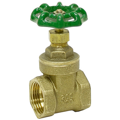 1/2" LPS 200 PSI Brass Gate Valve