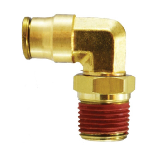 Midland Industries 20082 Brass Push to Connect 90° Swivel Elbow, 1/4 in. Push In x 1/4 in. MNPT