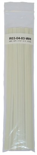 Polyvance ABS Plastic Welding Rod, 3/8" x 1/16", 30 ft, White