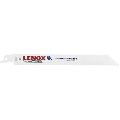 LENOX Tools Metal Cutting Reciprocating Saw Blade with Power Blast Technology, Bi-Metal, 8-inch, 18 TPI, 5/PK