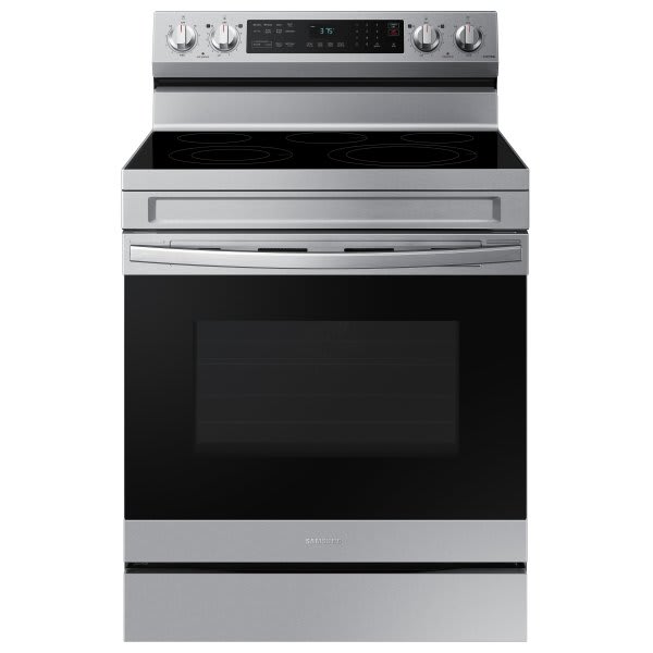 Samsung 30 in. 5-Burner Element Smart Freestanding Electric Range in Stainless Steel with Convection