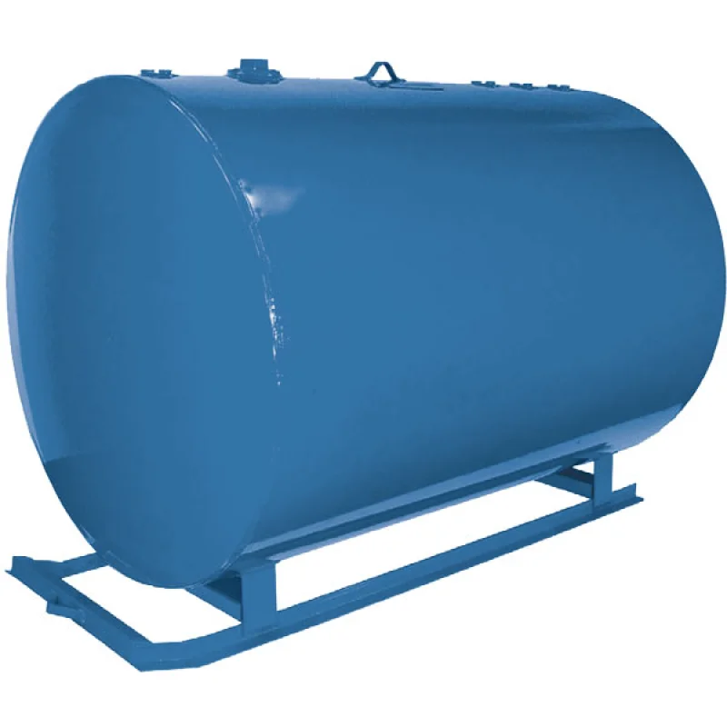 264 Gallon Round Horizontal Skid Tank, Double Wall