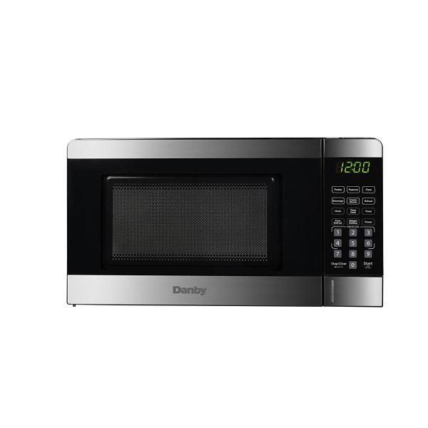 Danby 0.7 Cu. Ft. 700 Watt Countertop Microwave, Stainless Steel