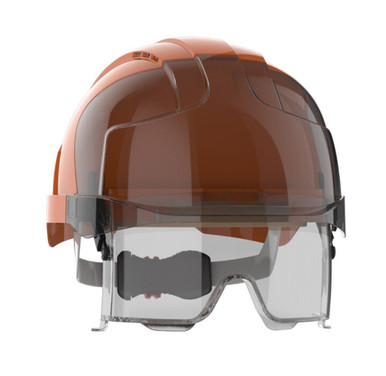 Vistalens Vented Abs Shell, Ansi Z89.1 Type I, Class C ANSI Type I Helmets - OS Orange-Smoke EA 280-EVLV-ORS