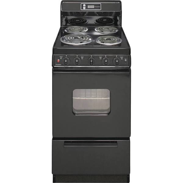 Premier 20 In. 2.42 Cu. Ft. Black Electric Range