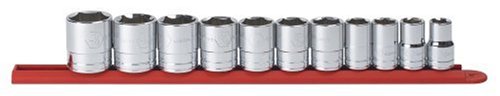 GearWrench 80703 11 Piece 1/2-Inch Drive 6 Point Standard SAE Socket Set