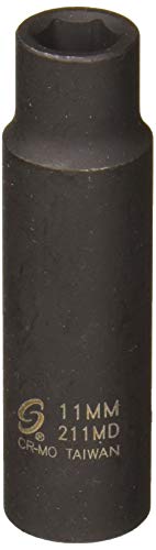 Sunex 211md 1/2" Drive 11-mm Deep Impact Socket