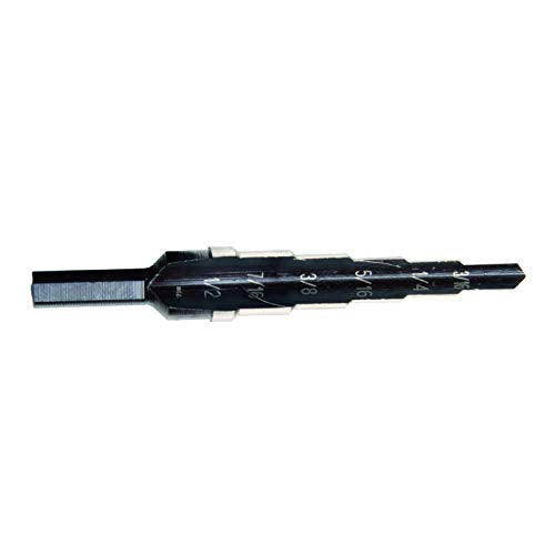 Irwin 10220 Unibit20 9/16-Inch to 1-Inch 1/2-Inch Shank Hole Enlarging Step Drill Bit
