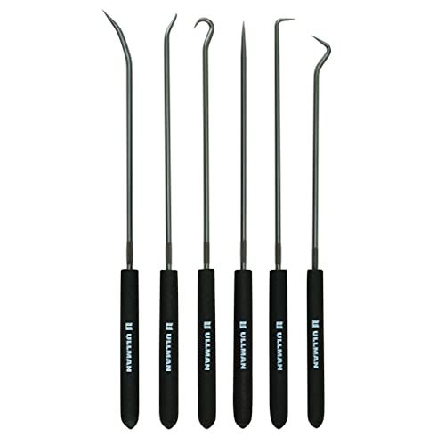 Ullman CHP6-L, 6 Piece Hook and Pick Set, Overall Length 9 3/4 inches