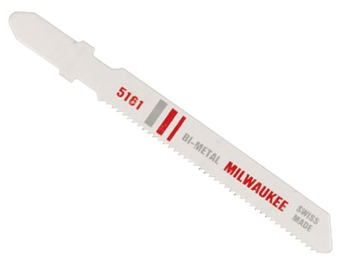 Milwaukee 48-42-5161 3-Inch Bi-Metal Jig Saw Blades, 24 Teeth per Inch, 5 Pack