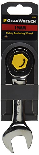 GearWrench 9519 19mm Stubby Combination Ratcheting Wrench