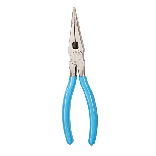 Channellock 317 Long Nose Plier with Side Cutter, 8"