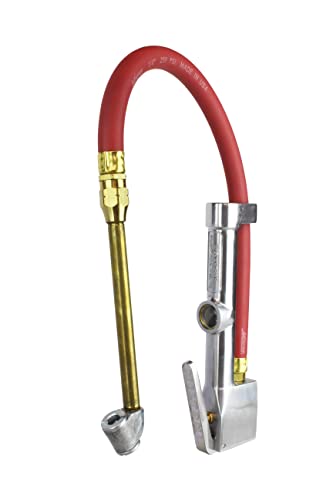 Milton S506 Dual Head Inflator Gauge with 12" Air Hose