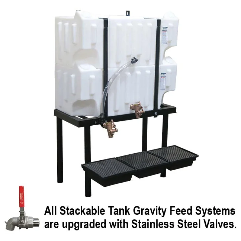 32 Gallons (2 Tanks), Wall-Stacker Gravity Feed System | WS32-2