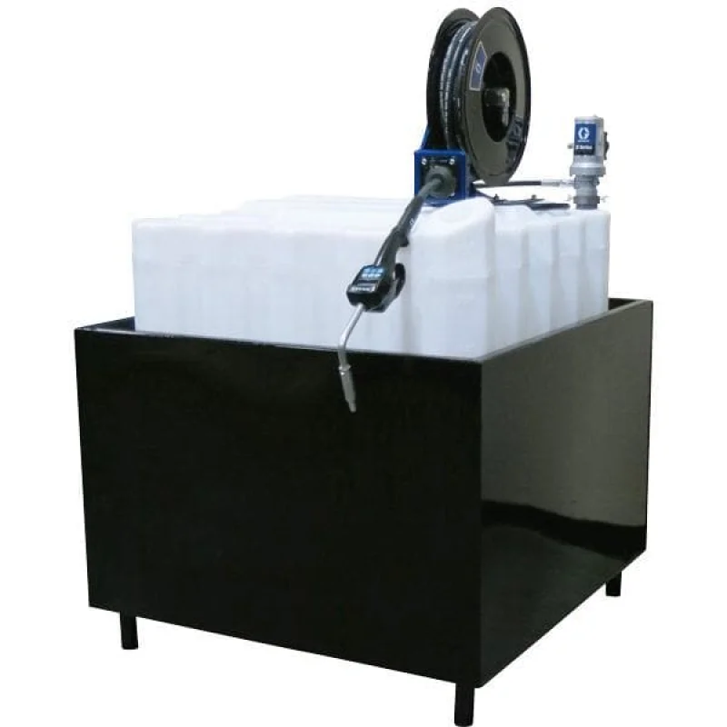 330 Gallon Caged (OIL) Tank with Containment