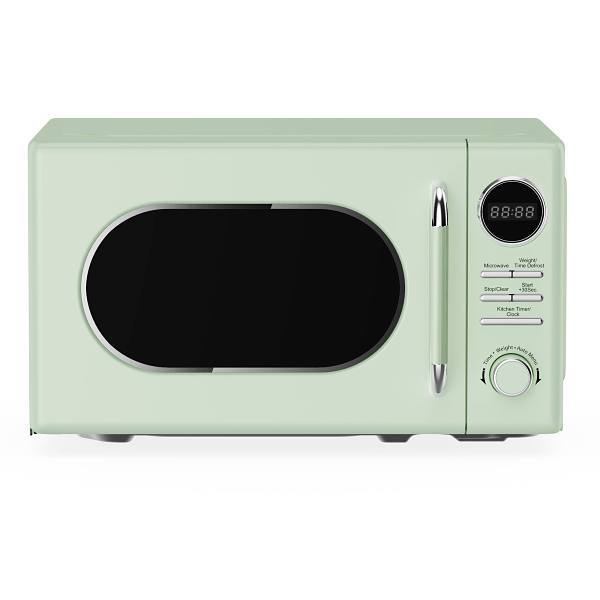 Magic Chef 0.7 Cu. Ft. Retro Countertop Microwave 700-Watt, Mint Green