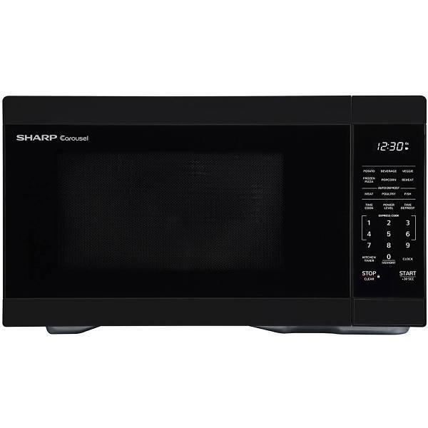 Sharp 1.1-Cu. Ft. Countertop Microwave Oven In Black