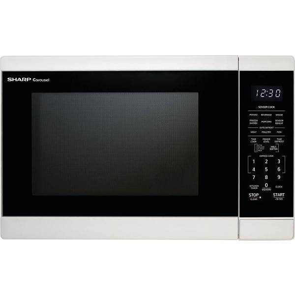 Sharp 1.4-Cu. Ft. Countertop Microwave Oven In White