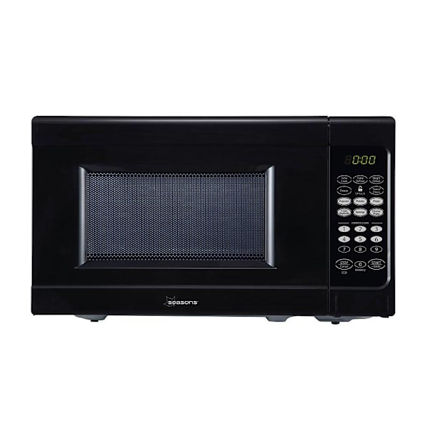 Seasons 0.7 cu. ft. Countertop Ductless Microwave, Black