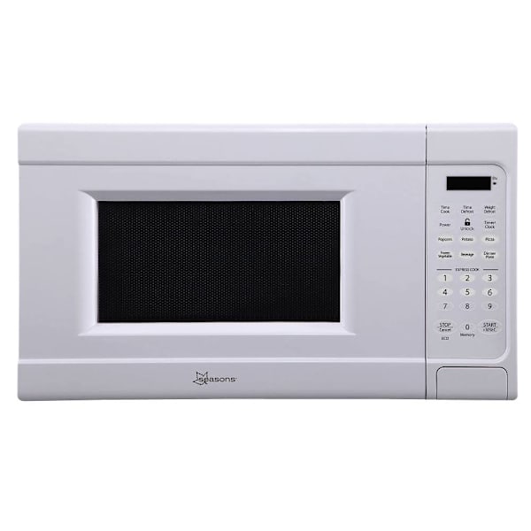 Seasons 0.7 cu. ft. Countertop Ductless Microwave, White