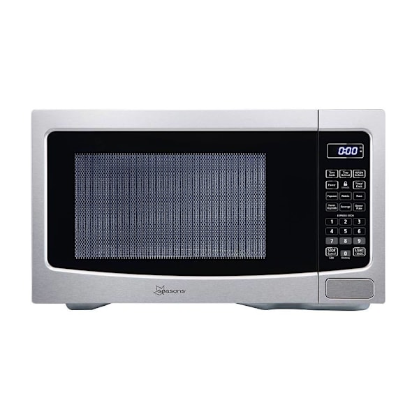 Seasons 1.1 cu. ft. Countertop Ductless Microwave, Stainless Steel