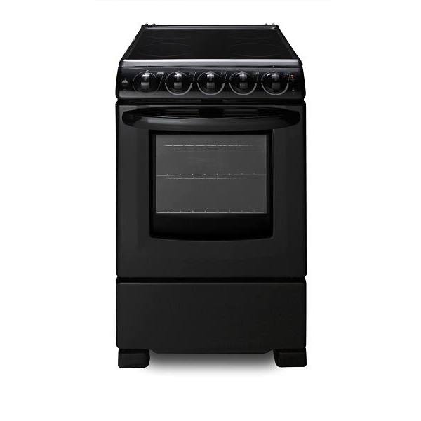 Summit Appliance 20 Inch Wide Electric Range In Black Rex2051brt