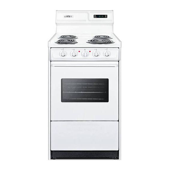 Summit Appliance 20 Inch Wide 220v Electric Range In White Wem130kw