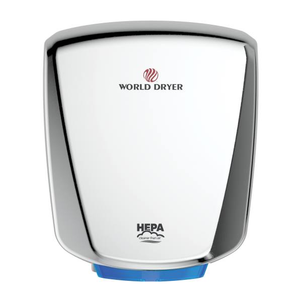 World Dryer Hepa-Filtered Verdedri Hand Dryer Stainless Steel