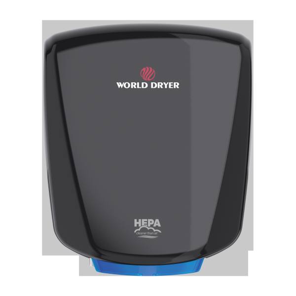 World Dryer Hepa-Filtered Verdedri Hand Dryer Black