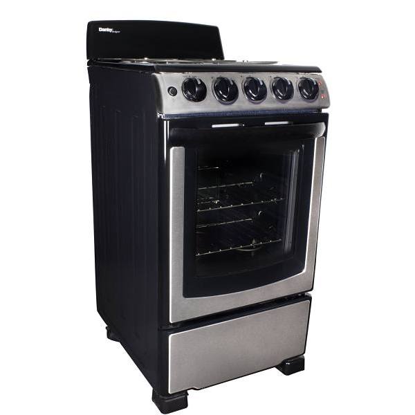 Danby 20" Electric Range In Stainless Steel, 2.3 Cu. Ft. Oven Capacity