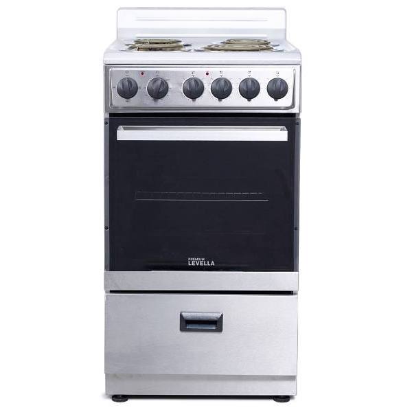 Premium Levella 24 In. 2.6 Cu. Ft. 4-Burner Single Oven Electric Range