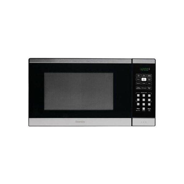 Danby 1.1 Cu. Ft. 700 Watt Countertop Microwave, Stainless Steel