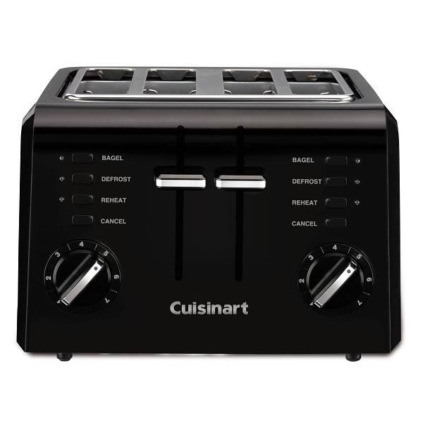 Conair Cuisinart 4-Slice Compact Toaster Black Case Of 2