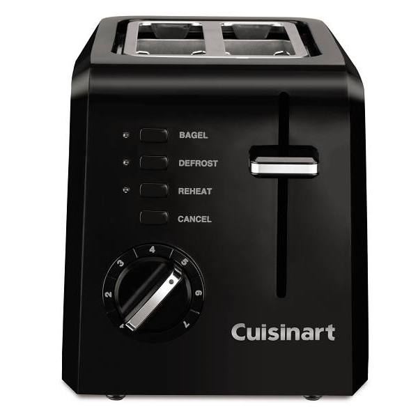 Conair Cuisinart 2-Slice Compact Toaster Black Case Of 4