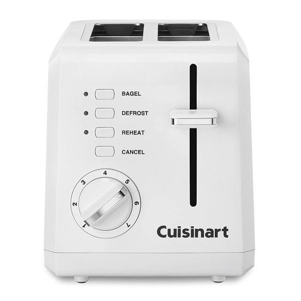 Conair Cuisinart 2-Slice Compact Toaster White Case Of 4