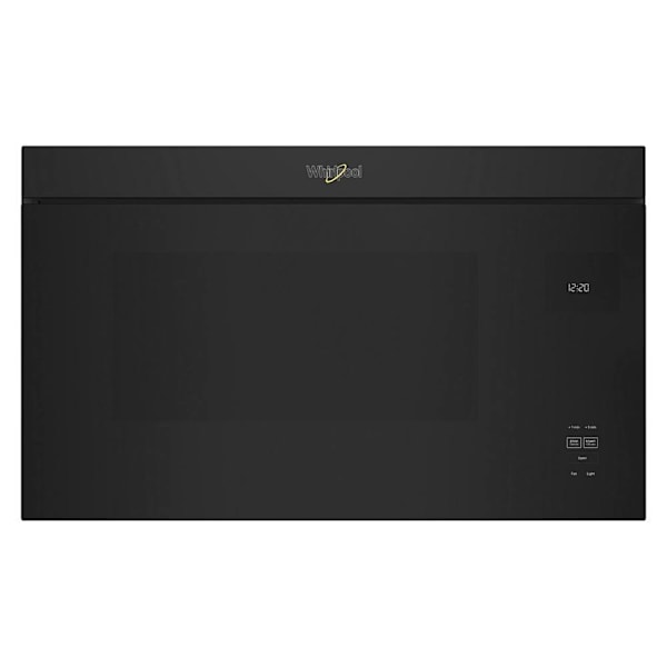 Whirlpool 1.1 cu. ft. Over The Range Convertible Microwave, Flush Design, Black