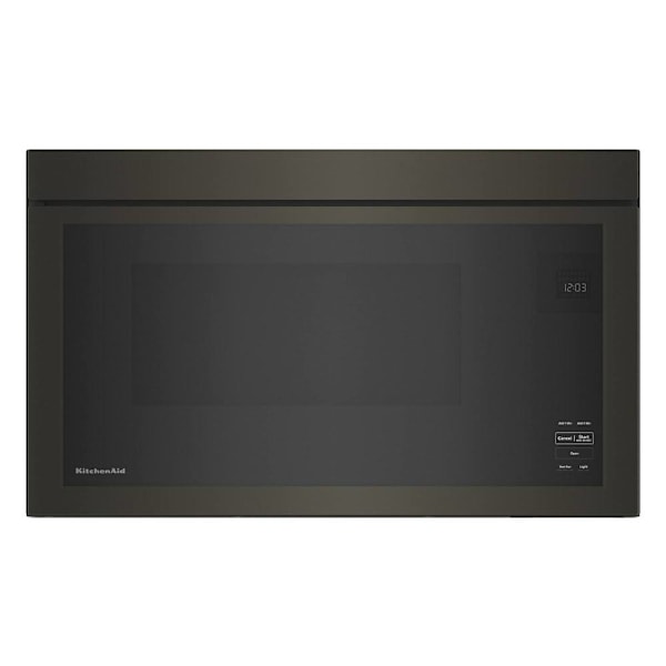 KitchenAid 1.1 cu. ft. Over-The-Range Convertible Microwave, Flush Built-In Design, Black Stainless Steel