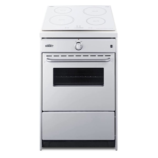 Summit Appliance 24" Wide Slide-In Style 220v Electric Range In White
